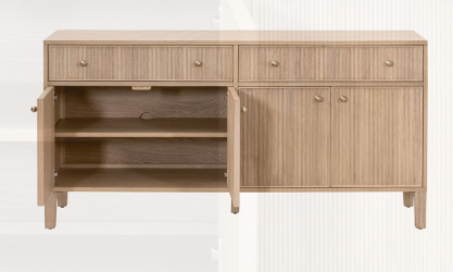 Highland Media Sideboard - Natural Oak