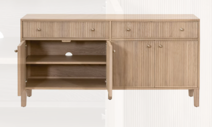 Highland Media Sideboard - Natural Oak