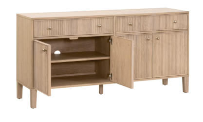 Highland Media Sideboard - Natural Oak