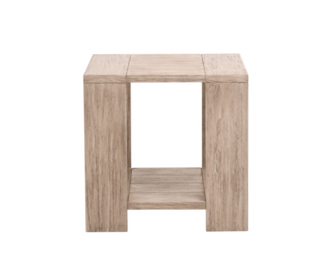 Sur Outdoor End Table - Washed Ever Teak