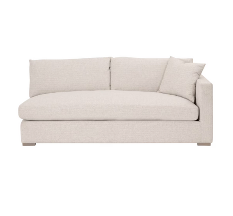 Newport Outdoor Modular 2-Seat Right Track Arm Sofa