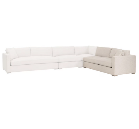 Newport Outdoor Modular 2-Seat Right Track Arm Sofa