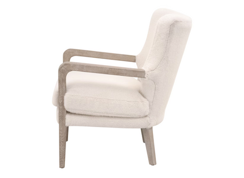 Calvin Club Chair, Varley Cream, Natural Gray Oak