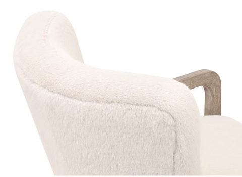 Calvin Club Chair, Varley Cream, Natural Gray Oak