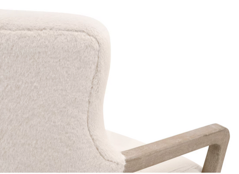 Calvin Club Chair, Varley Cream, Natural Gray Oak