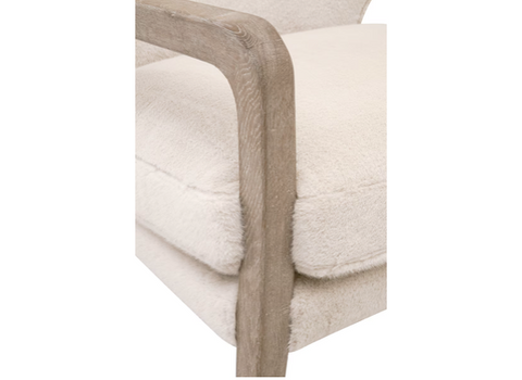Calvin Club Chair, Varley Cream, Natural Gray Oak