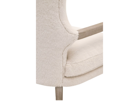 Calvin Club Chair, Varley Cream, Natural Gray Oak