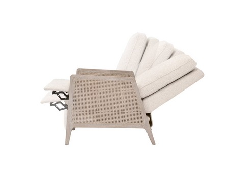 Leone Recliner, LiveSmart Gellar-Linen, Natural Gray Oak, Cane