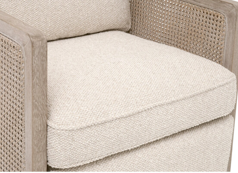 Leone Recliner, LiveSmart Gellar-Linen, Natural Gray Oak, Cane