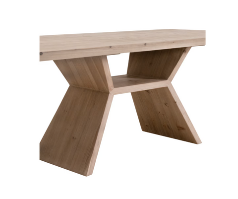 Bridge Dining Table - Smoke Gray Pine