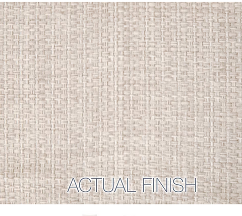 Caspian Outdoor Swivel Rocker Sofa Chair - Taupe Oval Rope, Performance Ecru Weave