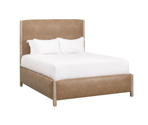 Emmett Queen Bed - Ivanhoe Toast, Natural Gray