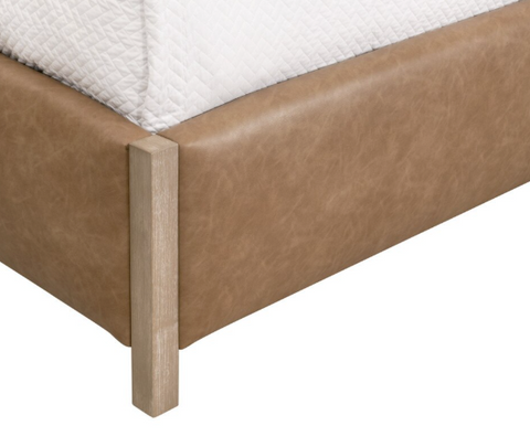 Emmett Queen Bed - Ivanhoe Toast, Natural Gray