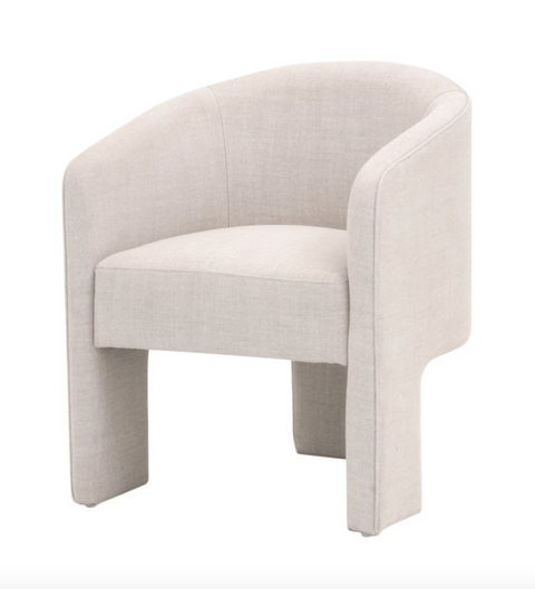 Hall Arm Chair - Performance Bisque French Linen