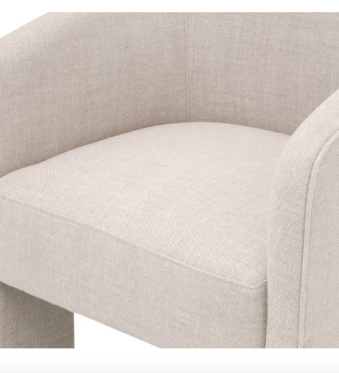 Hall Arm Chair - Performance Bisque French Linen