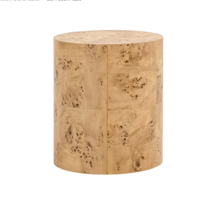 Burl Accent Table - Natural Burl