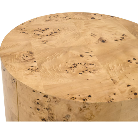 Burl Accent Table - Natural Burl