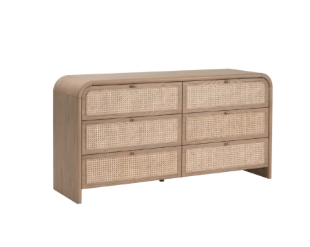 Cannes 6-Drawer Double Dresser