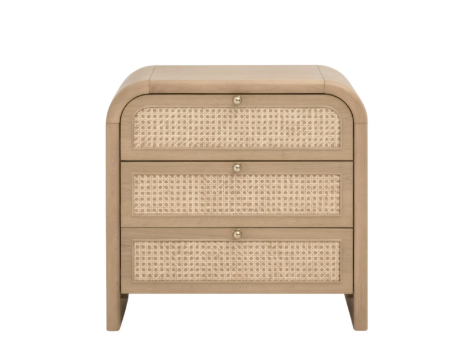 Cannes 3-Drawer Nightstand