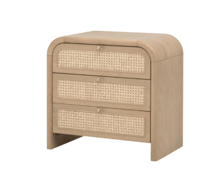 Cannes 3-Drawer Nightstand