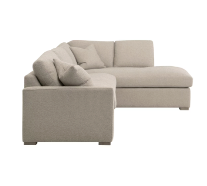 Clara 112" Slim Arm Sleeper Queen RHF Sectional - LiveSmart Gellar Jute, Natural Gray Oak (Copy)