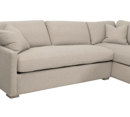 Clara 112" Slim Arm Sleeper Queen RHF Sectional - LiveSmart Gellar Jute, Natural Gray Oak (Copy)