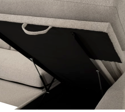 Clara 112" Slim Arm Sleeper Queen RHF Sectional - LiveSmart Gellar Jute, Natural Gray Oak (Copy)