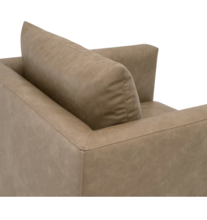 Siena Plinth Base Sofa Chair - Ivanhoe Toast, Natural Gray Oak