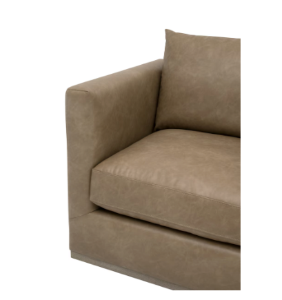 Siena Plinth Base Sofa Chair - Ivanhoe Toast, Natural Gray Oak