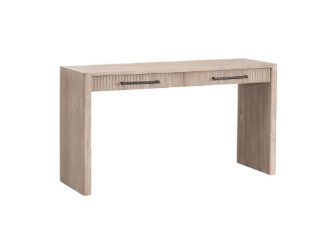 Halloway 2-Drawer Console Table - Natural Gray Acacia
