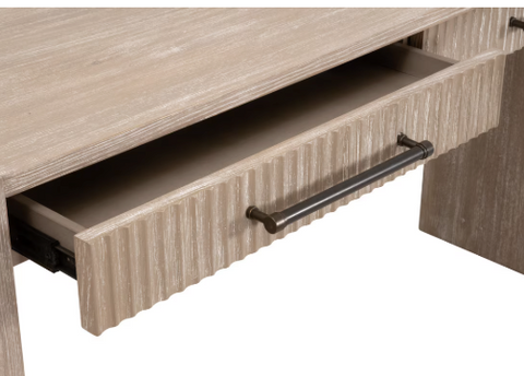 Halloway 2-Drawer Console Table - Natural Gray Acacia