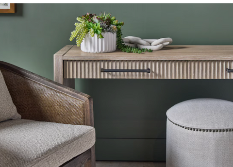 Halloway 2-Drawer Console Table - Natural Gray Acacia