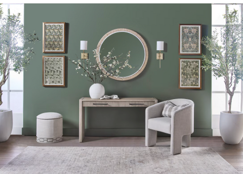 Halloway 2-Drawer Console Table - Natural Gray Acacia