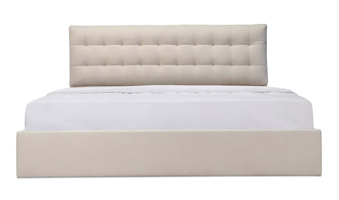Sebastion King Storage Bed Cream