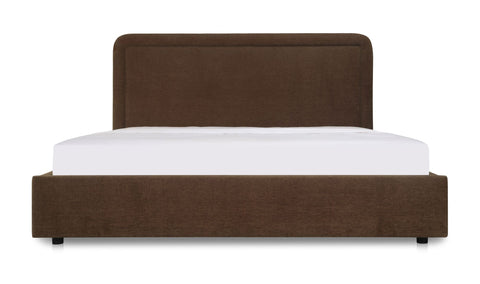 Simon Queen Storage Bed Brown