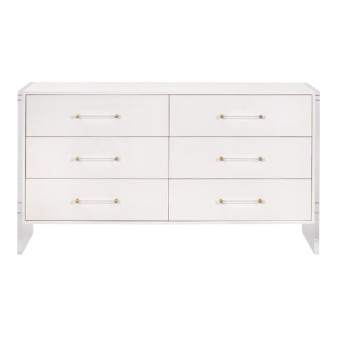 Siona Shagreen 6 Drawer Double Dresser