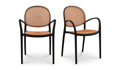 Soren Outdoor Dining Chair Black