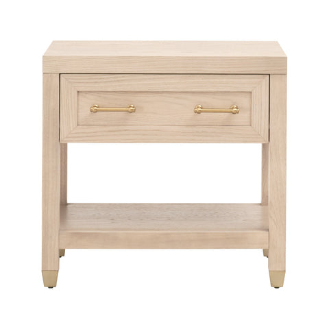 Stella 1-Drawer Nightstand - Light Honey Oak