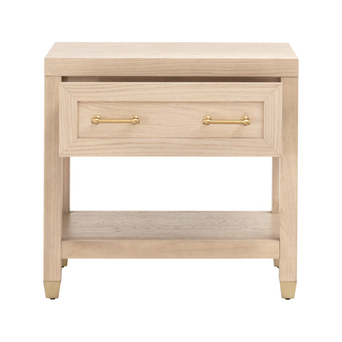 Stella 1-Drawer Nightstand - Light Honey Oak