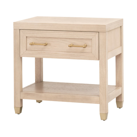 Stella 1-Drawer Nightstand - Light Honey Oak