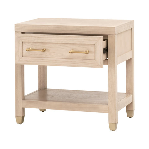 Stella 1-Drawer Nightstand - Light Honey Oak