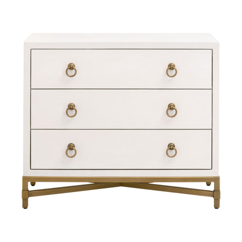 STRAND SHAGREEN 3-DRAWER NIGHTSTAND