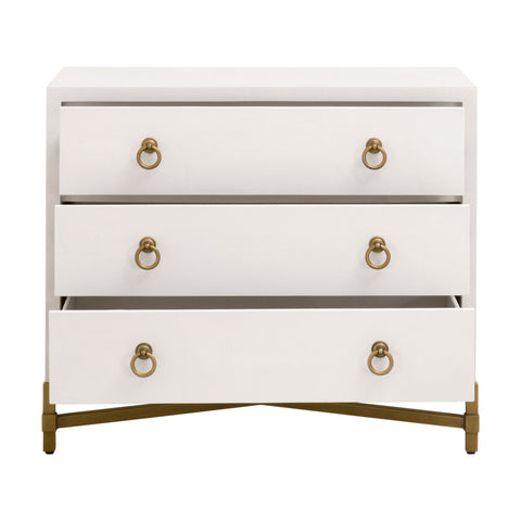 STRAND SHAGREEN 3-DRAWER NIGHTSTAND
