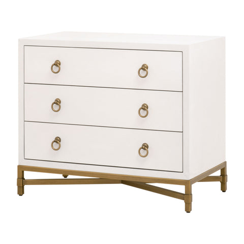 STRAND SHAGREEN 3-DRAWER NIGHTSTAND