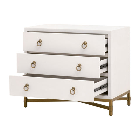 STRAND SHAGREEN 3-DRAWER NIGHTSTAND