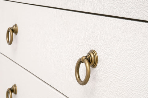 STRAND SHAGREEN 3-DRAWER NIGHTSTAND