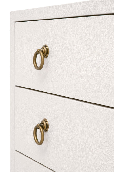 STRAND SHAGREEN 3-DRAWER NIGHTSTAND