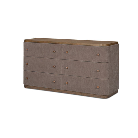 Simone 6 Drawer Dresser Brown