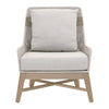 Tapestry Outdoor Club Chair - Taupe & White Flat Rope