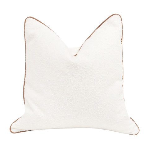 The Not so Basic Essential Pillow - 22" - Performance Boucle Snow